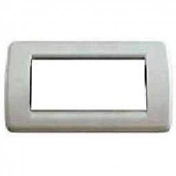 Placa Ronda 4 Módulos Blanca Serie Idea Vimar 16764.04