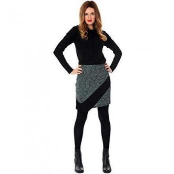 ZERGATIK - Jersey Cuello Chimenea 'Dum' Mujer Color: Negro Talla: S
