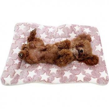 Vejaoo Alfombra Manta para Mascotas Otoño e Invierno Manta Cálida Terciopelo de Franela Perro/Gato Cama XZ006