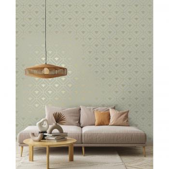 Holden Decor Honeycomb Bee Green Wallpaper - Eco-Friendly Design for Stylish Walls
