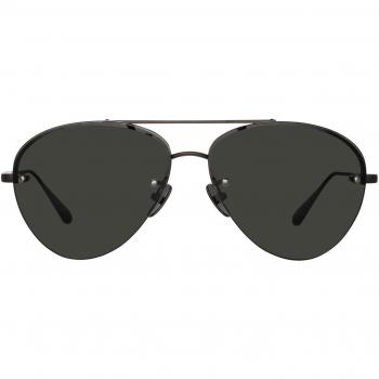 Linda Farrow EDANO LFL1444 C2 Men's 60mm Gunmetal Sunglasses