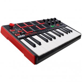 AKAI Professional MPK Mini MKII | 25-Key Portable USB MIDI Keyboard With 8 Backlit Performance-ready Pads, 8-Assignable Q-Link Knobs & A 4-Way Thumbstick