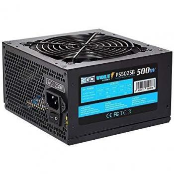 Fuente de Alimentación 3Go Serie Lite PS502SB, 500W con Ventilador de 12cm, Negra