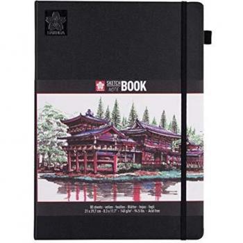 Cuaderno de Dibujo Sakura A4 140g/m² 80 Hojas Blanco Crema 21 x 29,7 cm