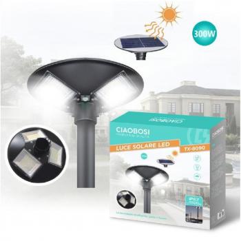 Farola Solar UFO 300W Crepuscular con Panel Solar Tx-8090