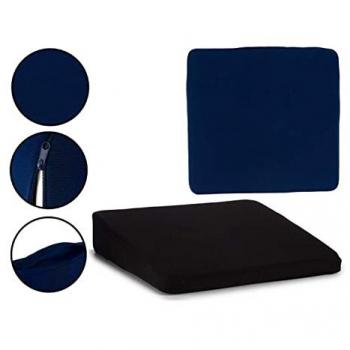 Cojín Ergonómico para Sillas 41,5 x 9 x 43 cm Espuma de Memoria Lavable con Cierre con Cremallera