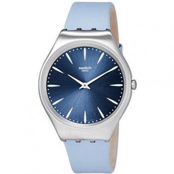 Swatch Reloj Analógico para Unisex Adultos de Cuarzo con Correa en Cuero SYXS118