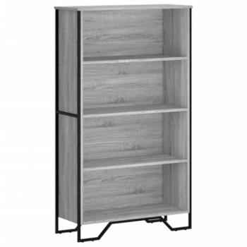 Estantería madera de ingeniería gris Sonoma 80x31x137,5 cm