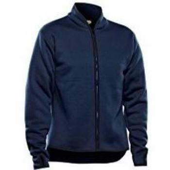 Chaqueta de trabajo forrada de borreguillo Husqvarna y Blaklader, color azul marino, talla M