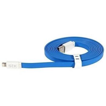 Stk Cable Iphone Diseño Plano Color Azul