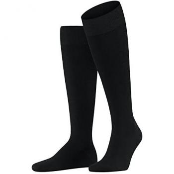 Falke Energizing Black Merino Wool Knee High Socks for Men Size 7-8