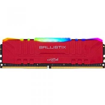 Crucial Ballistix BL8G32C16U4RL RGB 3200 MHz DDR4 DRAM Memoria de Juegos de Escritorio 8GB CL16 Rojo