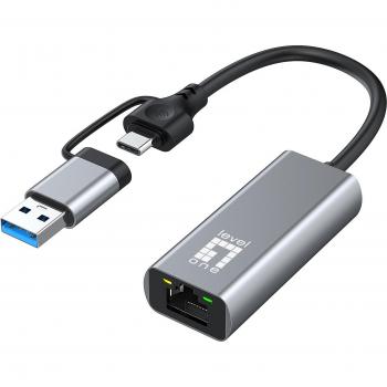 Adaptador y tarjeta de red Ethernet USB-0423 2500 Mbit/s