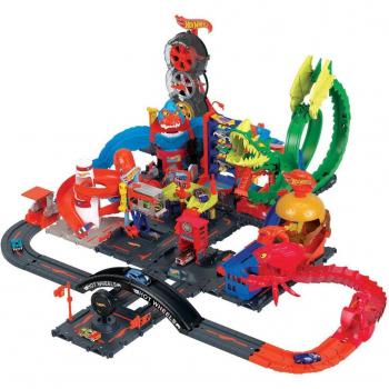 Hot Wheels City Nemésis - Set de pistas y accesorios para coches de juguete