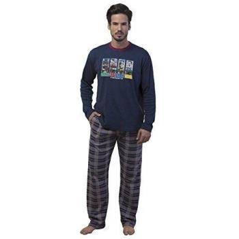 MASSANA, Pijama De Dos Piezas para Hombre, Marino Noche 408, XL