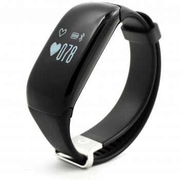 PRIXTON at700 - Pulsera de Actividad de 0.5 con Bluetooth, Color Negro