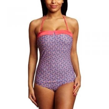 Panache - Bikini, senza spalline, donna, Boat Print, 38 D- UK