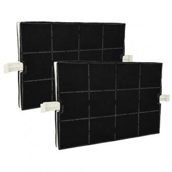 Filtro de Carbón Activado 2x Compatible con Constructa CZ5120X5 para Campanas Extractoras - 36,7 x 20,0 x 2,4 cm
