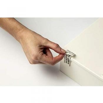 Brother TZeSE5 Cinta Laminada de Seguridad para Etiquetado - Negro sobre Blanco, 24mm x 8m