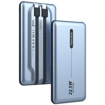 Batería Externa Universal Power Bank 10.000 mAh PD 22,5W (2 Conexiones) Azul