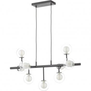 Lámpara colgante LED Altais 9 luces no atenuable Schuller en color negro/cromo