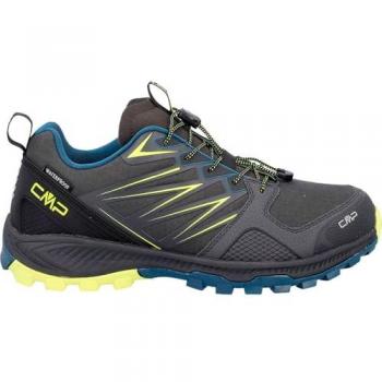 Cmp Zapatillas de Trail Running Atik Waterproof 3Q31147, tipo: zapatillas de trail running, características: impermeables, diseño para senderismo rápido, color negro y plomo amarillo fluorescente, talla 41 EU