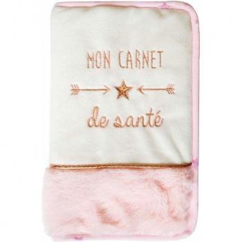 Portadocumentos Domiva Jolly para Niños - Cierre con Cremallera - Algodón/Poliéster - Blanco/Rosa - 17 x 26 cm