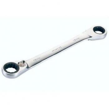 Alyco - Llave de Estrella Acodada con Carraca Reversible, 12x13 mm - 191610