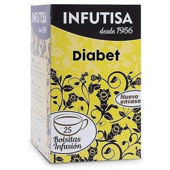 Infutisa Diabet - Infusión para Diabéticos con Canela y Nogal - 25 bolsitas de 1.3g - Salud de la Mujer