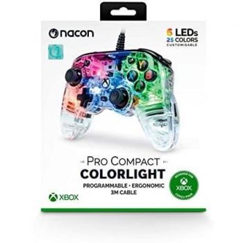 Nacon Pro Compact Wired Controller with RGB Lighting for Xbox Series X|S, Xbox One, and PC