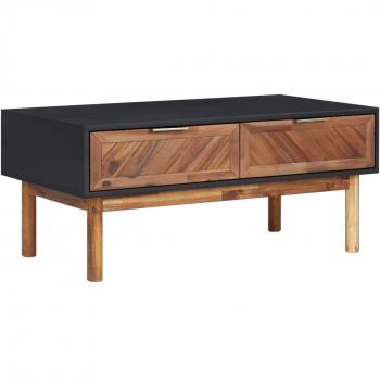 vidaXL Coffee Table 90x50x40 cm Solid Acacia Wood and MDF