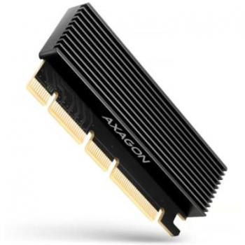 Adaptador PCIe 3.0 AXAGON PCEM2-XS - M.2 NVMe con enfriador, x16 a x4