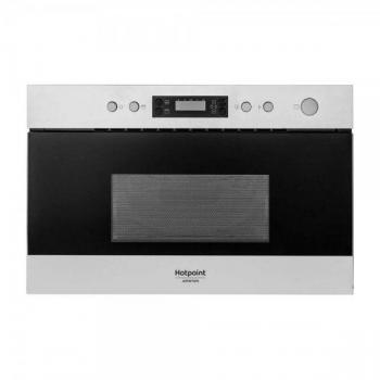 Microondas Integrado Hotpoint MN 214 IX HA con grill, capacidad de 22 L, potencia de 1000 W, color gris