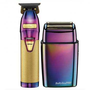 BaBylissPRO 4Artists ChameleonFX Combo - Metal Lithium Trimmer and Shaver Set (SkeletonFX Trimmer + FoilFX02 Shaver)