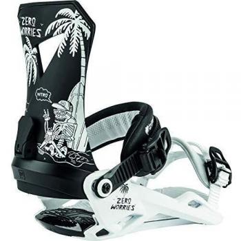 Nitro Fijaciones de Snowboard, Hombres, Zero Worries, M