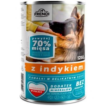 Frendi con trozos de pavo en salsa delicada - comida húmeda para perros - 1250g