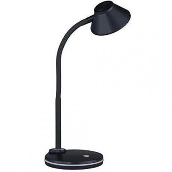 Lámpara de escritorio LED flexible Berry Gris 44cm, 3.2W, 350lm, luz cálida
