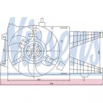 Ventilador de refrigeración del motor NISSENS 85137