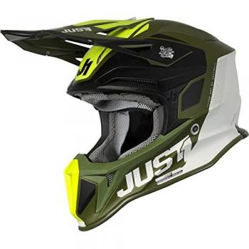 Just1 Casco de Cross J18 MIPS Pulsar Army Green/Black 58-M