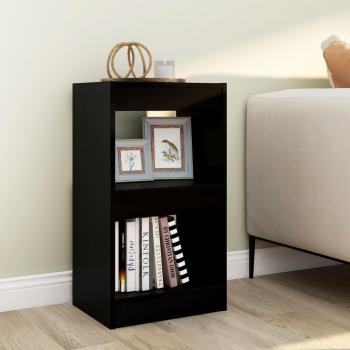 Librería/Partición Negro 40x30x72 cm