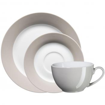 Domestic by Mäser 929980 Serie Kitchen Time, Servicio de café de 18 piezas, para 6 personas, en el color Porcelana, Gris, 25 x 40 x 30 cm, 18 unidades