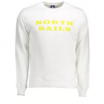 North Sails Organic Cotton Breathable Comfortable Sweatshirt - White M