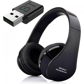 Auriculares Inalámbricos HiFi Bluetooth para TV con Transmisor, Graves Profundos para TV, Ordenador y Teléfono