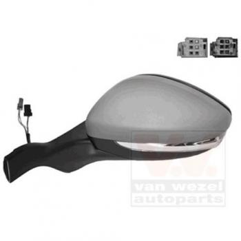 Espejo retrovisor VAN WEZEL 4034817 - Espejo lateral para automóvil, compatible con varios modelos de vehículos, diseño optimizado para una mejor visibilidad, fabricado con materiales de alta calidad, fácil instalación y ajuste