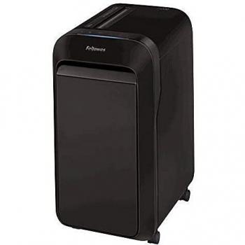 Fellowes LX220 - Destructora trituradora de papel, minicorte, destruye hasta 20 hojas, uso profesional, tritura tarjetas de crédito, color negro