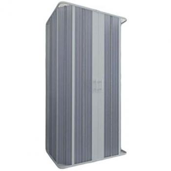 Mampara de Ducha Plegable 3 Lados de PVC Blanca Mod. Flex con Apertura Central 80x120x80 cm H185