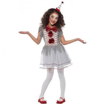 Girl's Vintage Clown Costume
