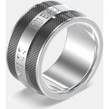 Anillo Legacy de acero plateado