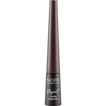 Elegant Matte Dipliner Waterproof Liquid Eyeliner - Shade 02 Coffee Brown 2.5 ml