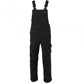 Mono con tirantes Mascot Newark negro con bolsillos para rodilleras, talla 82C68